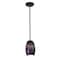 Access Lighting Chianti, Pendant, Oil Rubbed Bronze Finish, Purple Swirl Glass 28078-1R-ORB/PLS - alternate 1